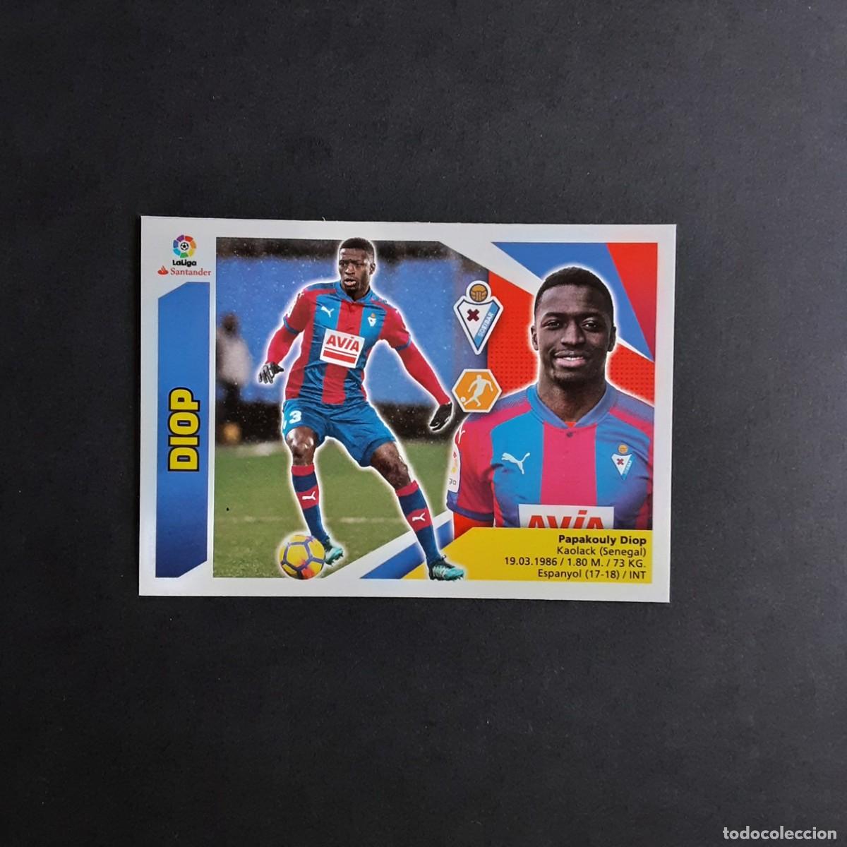 Cromos de f&uacute;tbol: MERCADO DE INVIERNO + ACTUALIZACION EDICIONES ESTE 2017 2018 17 18 N&ordm;17 DIOP-EIBAR