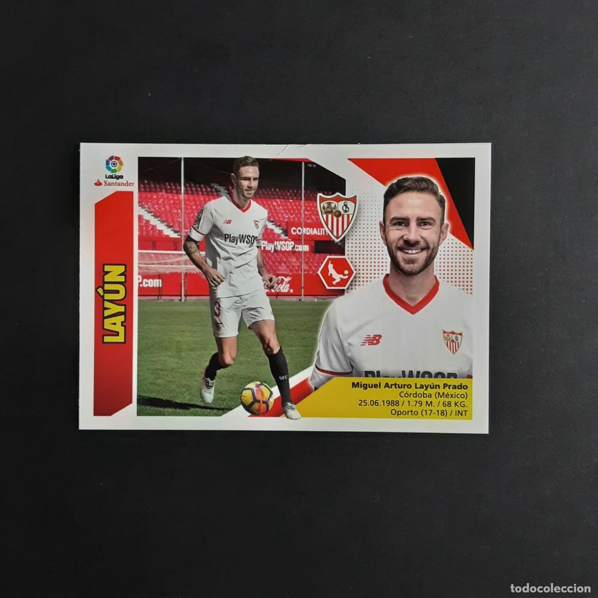 Cromos de f&uacute;tbol: MERCADO DE INVIERNO + ACTUALIZACION EDICIONES ESTE 2017 2018 17 18 N&ordm;32 LAYUN-SEVILLA