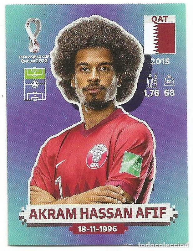 Cromos de Futebol: MUNDIAL QATAR 2022 - FIFA - PANINI - QAT16 - AKRAM HASSAN AFIF