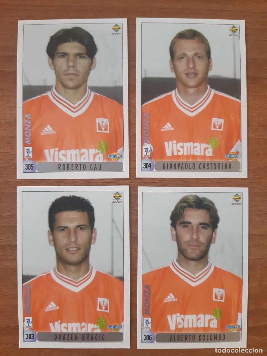 Figurine di Calcio: Lote 4 cromos dobles Monza SERIE B ITALIA CALCIATORI 2000 99-00 MUNDICROMO