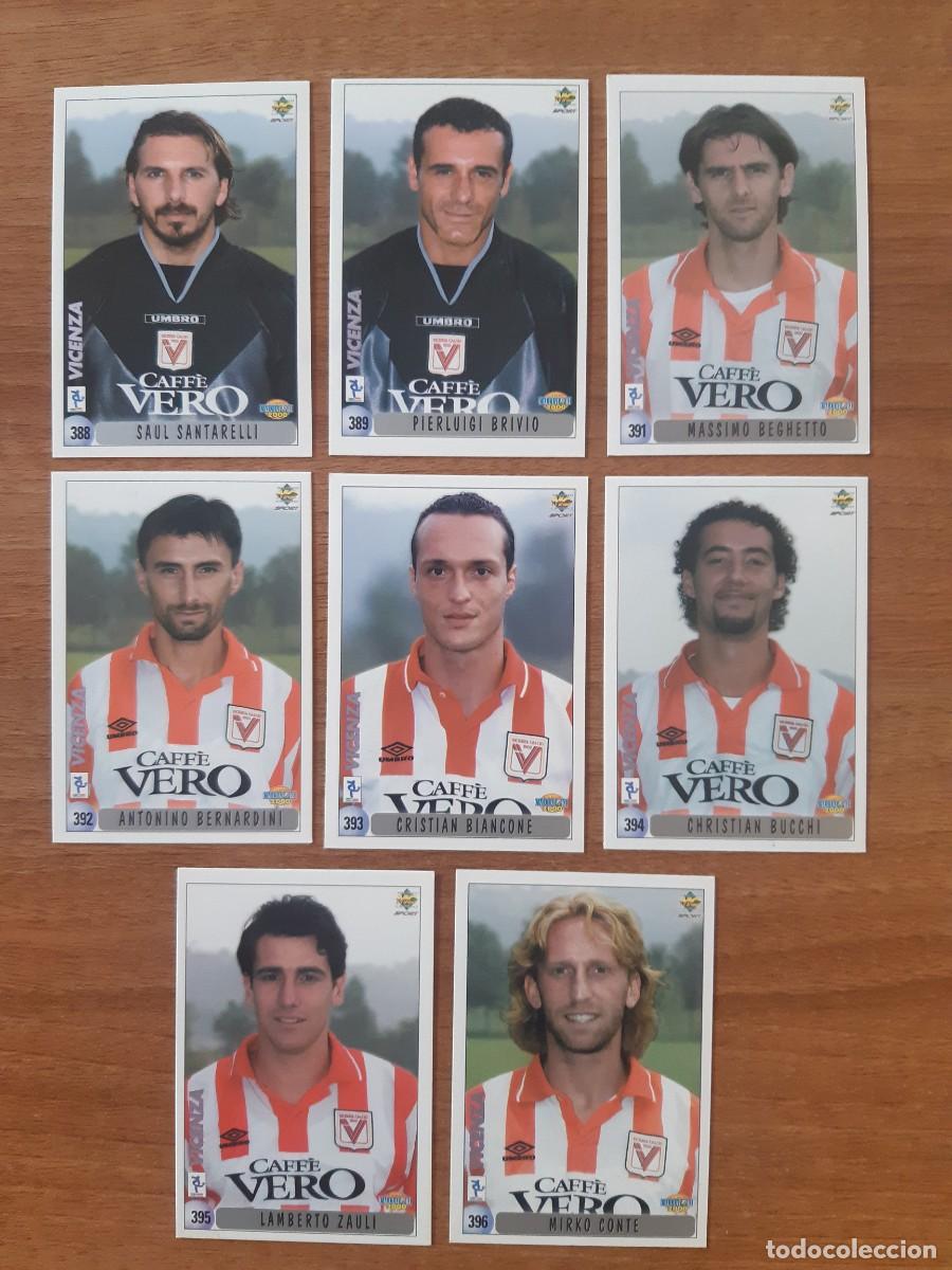 Figurine di Calcio: Lote 8 cromos dobles Vincenza SERIE B ITALIA CALCIATORI 2000 99-00 MUNDICROMO
