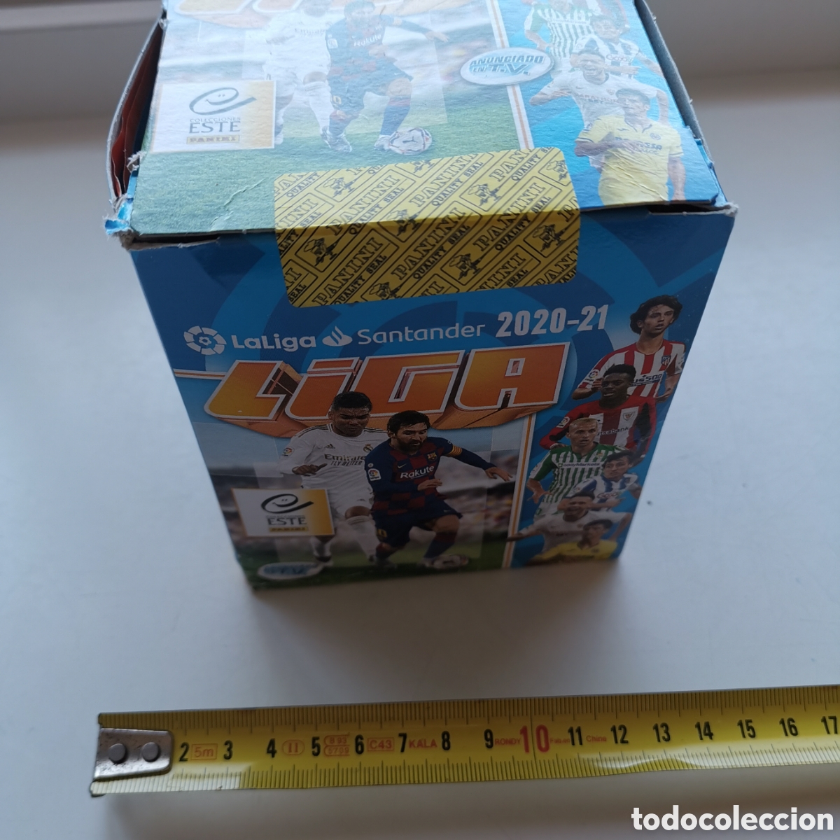 Fu&szlig;ball-Sticker: Caja de 50 sobres sin abrir de la liga de f&uacute;tbol 2020-2021, Ed. Este Panini