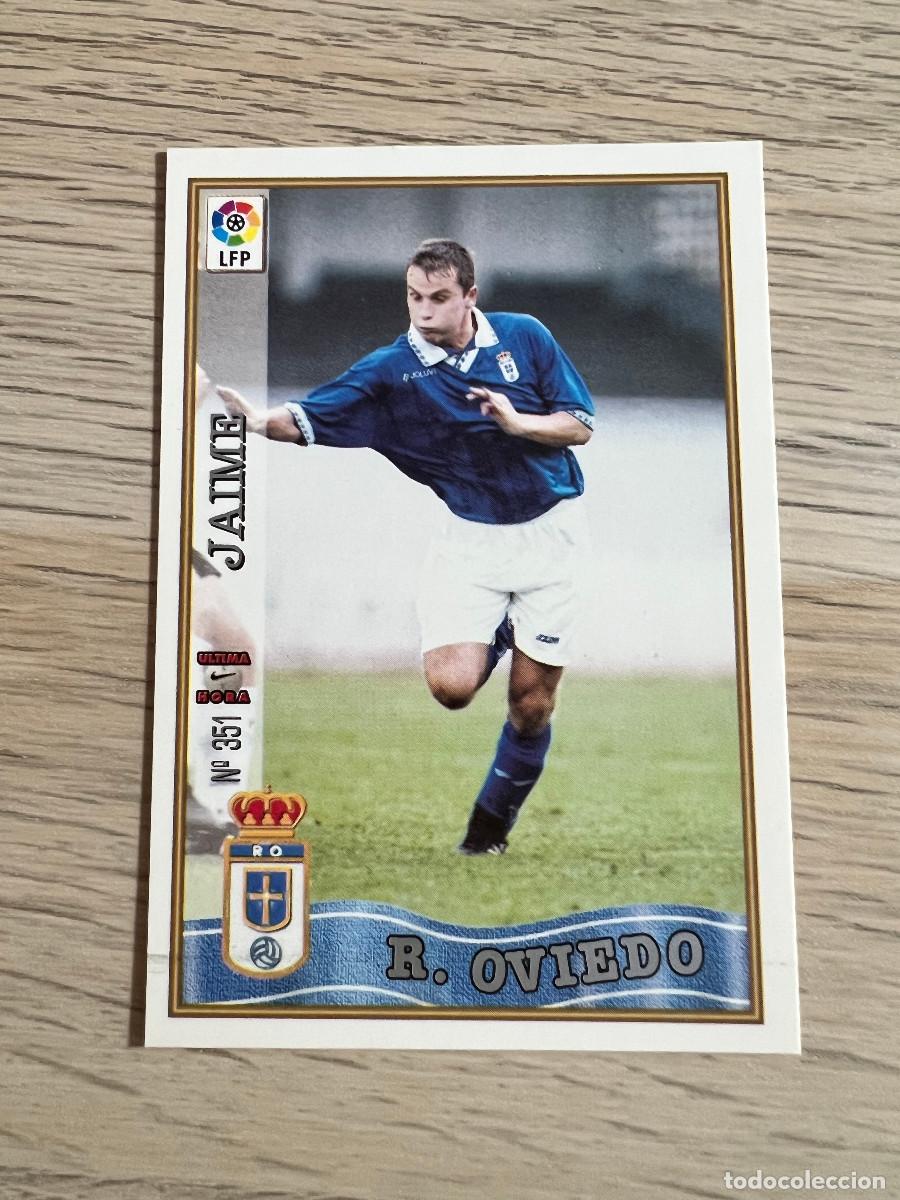 Cromos de F&uacute;tbol: &Uacute;LTIMA HORA N&ordm; 351 JAIME UH Mundicromo 97 98 Las Fichas de la Liga OVIEDO