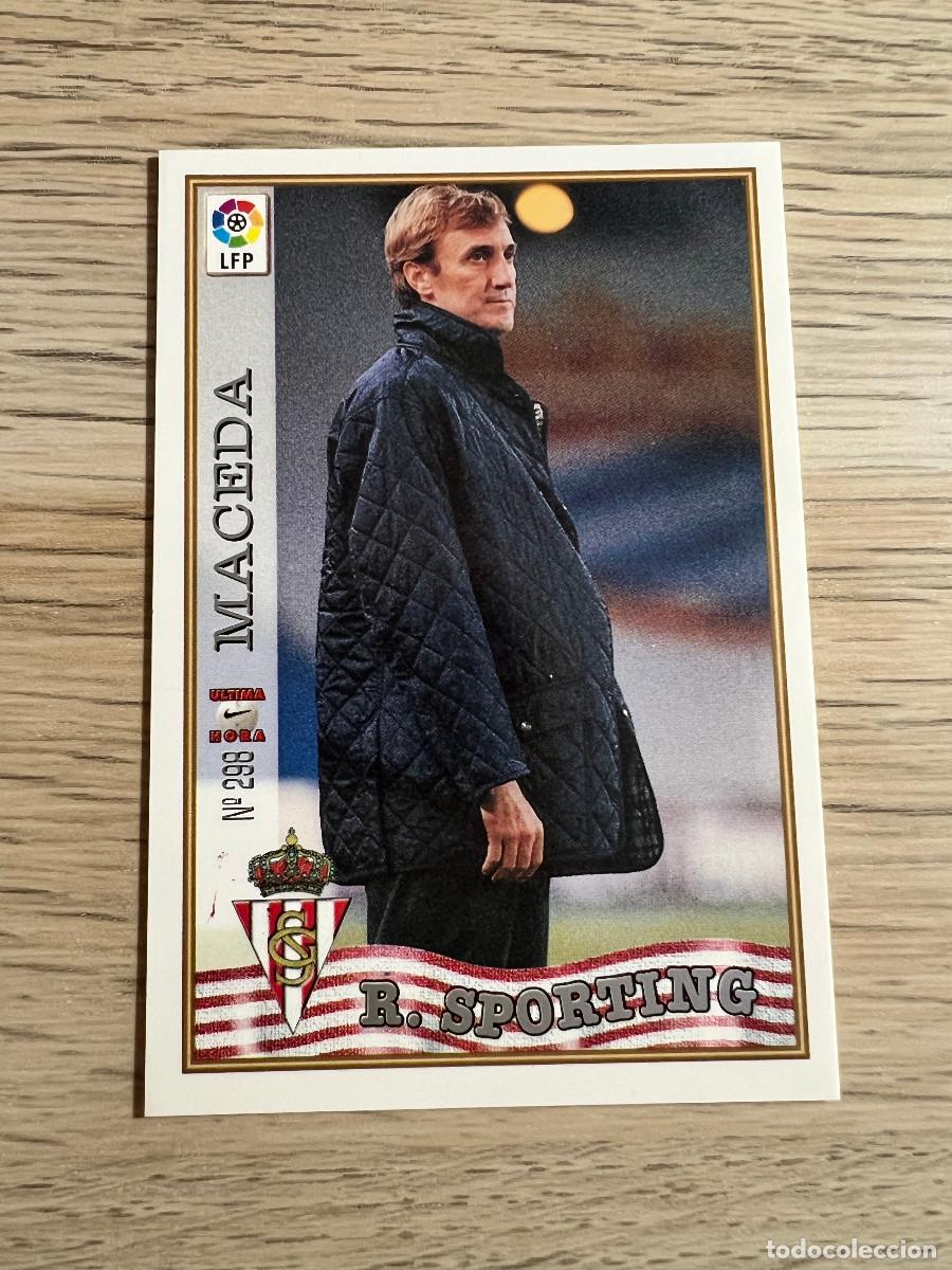 Cromos de F&uacute;tbol: &Uacute;LTIMA HORA N&ordm; 298 MACEDA UH Mundicromo 97 98 Las Fichas de la Liga SPORTING