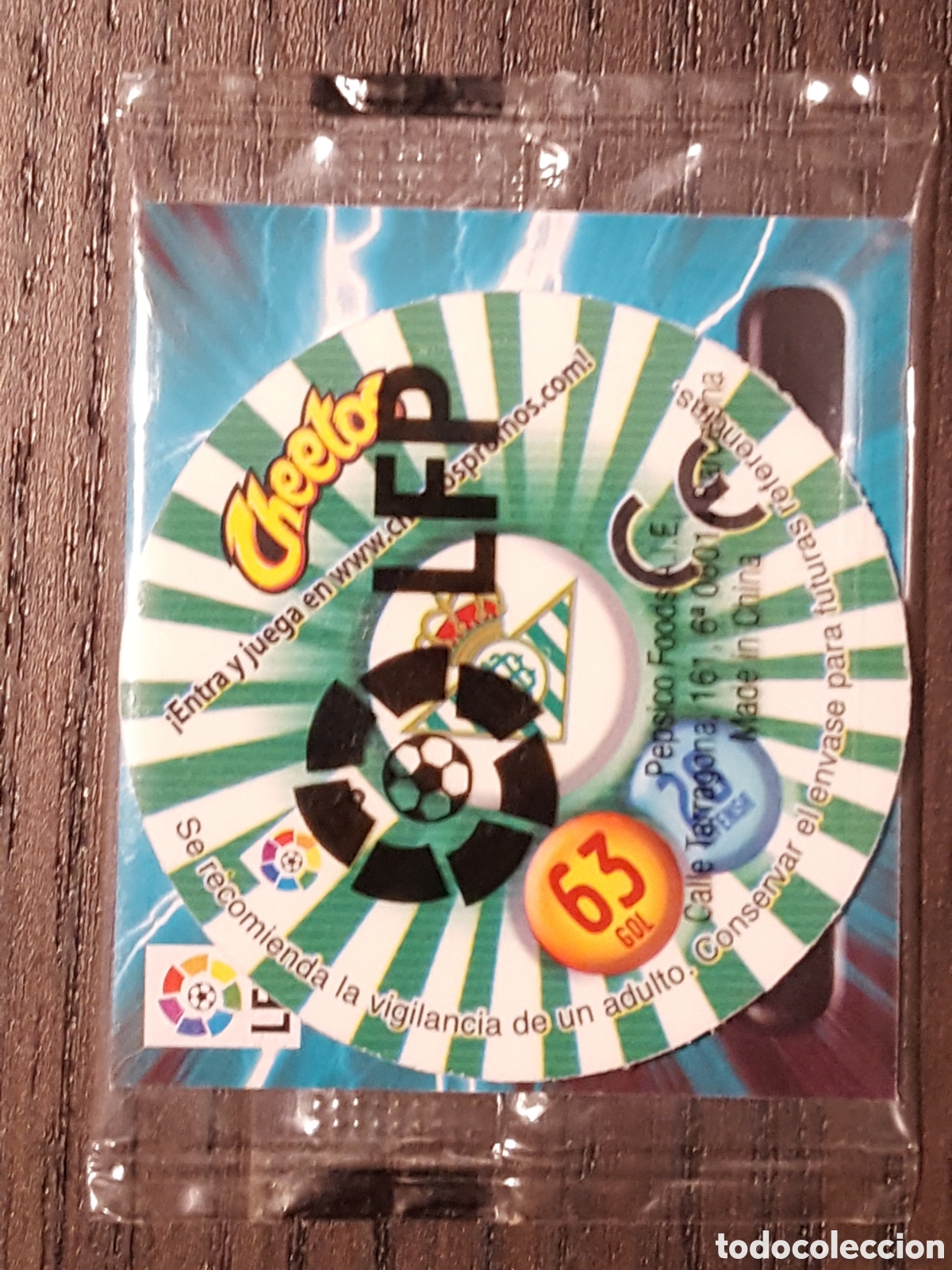 Cromos de F&uacute;tbol: TAZO DE FUTBOL - Betis - Gol 63 - Defensa 28 - LIGA MATUTANO 2011-2012/11-12 - Cheetos Matutano -