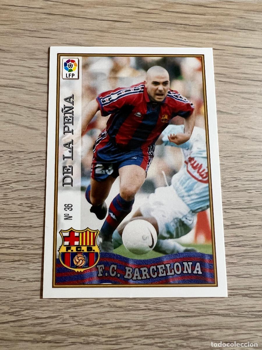 Cromos de Futebol: DE LA PE&Ntilde;A N&ordm; 36 Mundicromo 97 98 Las Fichas de la Liga F.C. BARCELONA