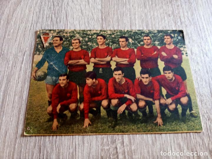 Cromos de f&uacute;tbol: POSTAL FHER 1965 R.C.MURCIA. BUEN ESTADO.