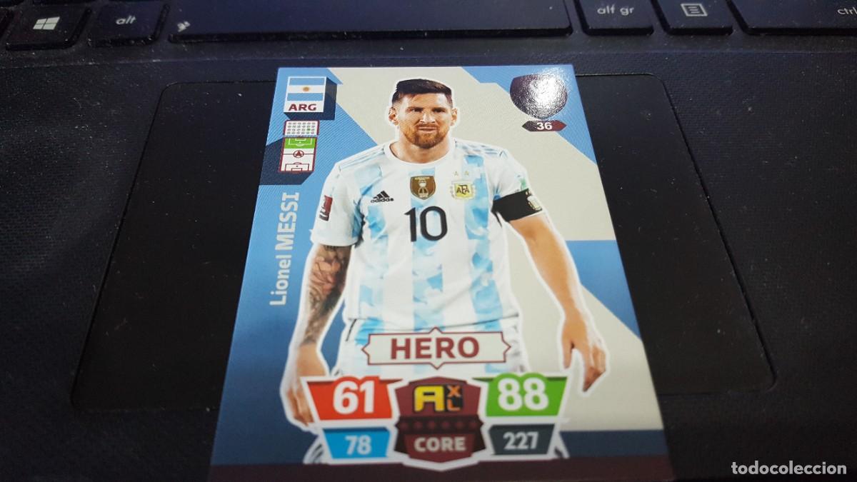 Cromos de f&uacute;tbol: LOTE FIFA WORLD CUP QATAR 2022 ADRENALYN XL 36 HERO LIONEL MESSI