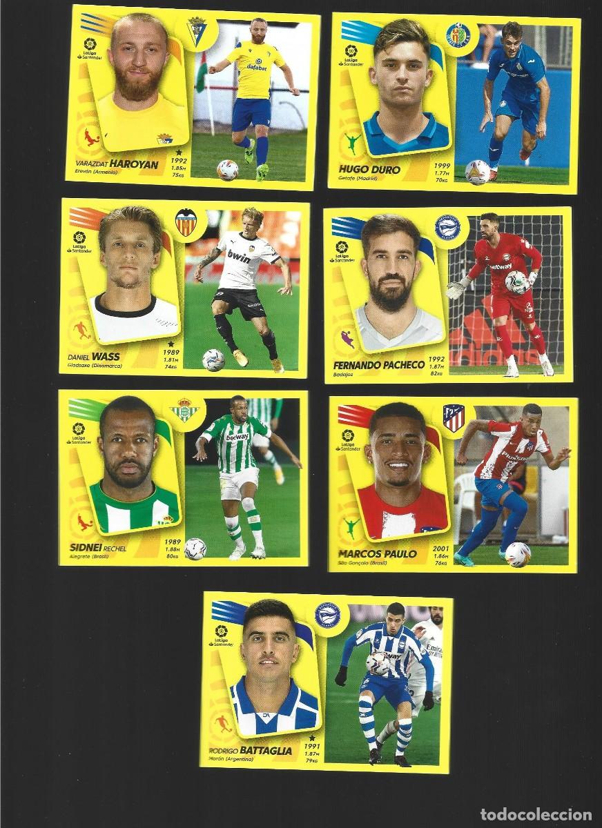 Cromos de F&uacute;tbol: 1 LOTE DE 7 CROMOS LIGA ESTE 2021-2022 - SIN REPETIR NUEVOS