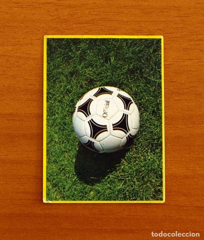Cromos de F&uacute;tbol: Mundial de Espa&ntilde;a - N&ordm; 7, Bal&oacute;n Oficial - F&uacute;tbol en acci&oacute;n Danone 82, 1982 - Nunca pegado