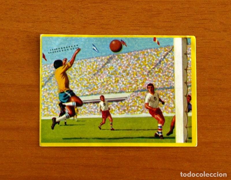 Cromos de F&uacute;tbol: Mundial de Espa&ntilde;a - N&ordm; 61 - F&uacute;tbol en acci&oacute;n Danone 82, 1982 - Nunca pegado