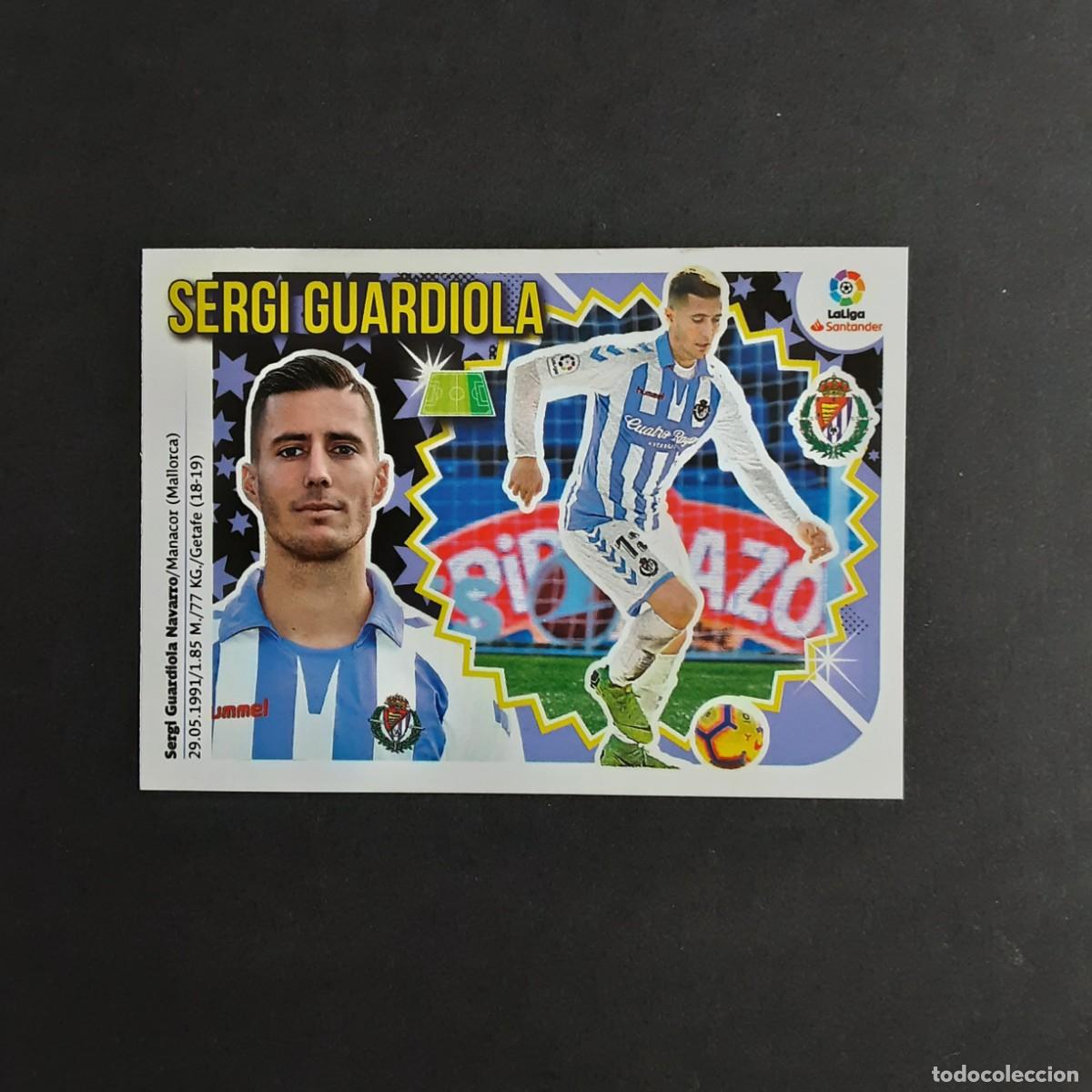 Cromos de F&uacute;tbol: MERCADO DE INVIERNO + ACTUALIZACION EDICIONES ESTE 2018 2019 18 19 N&ordm;37 SERGI GUARDIOLA-VALLADOLID