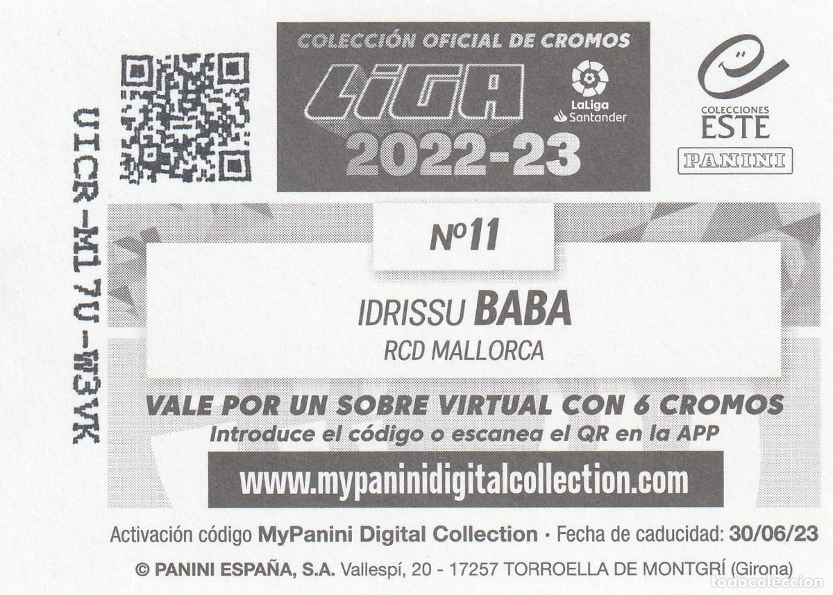 Cromos de f&uacute;tbol: ESTE 22-23 BAB&Aacute;. NUEVO DE SOBRE - Foto 2