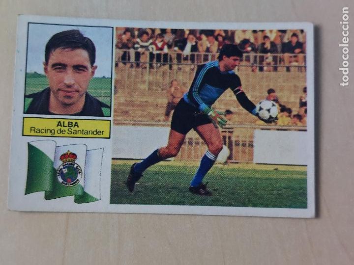 Cromos de f&uacute;tbol: EDICIONES ESTE 82 83 - ALBA - CROMO - RACING DE SANTANDER - Foto 1