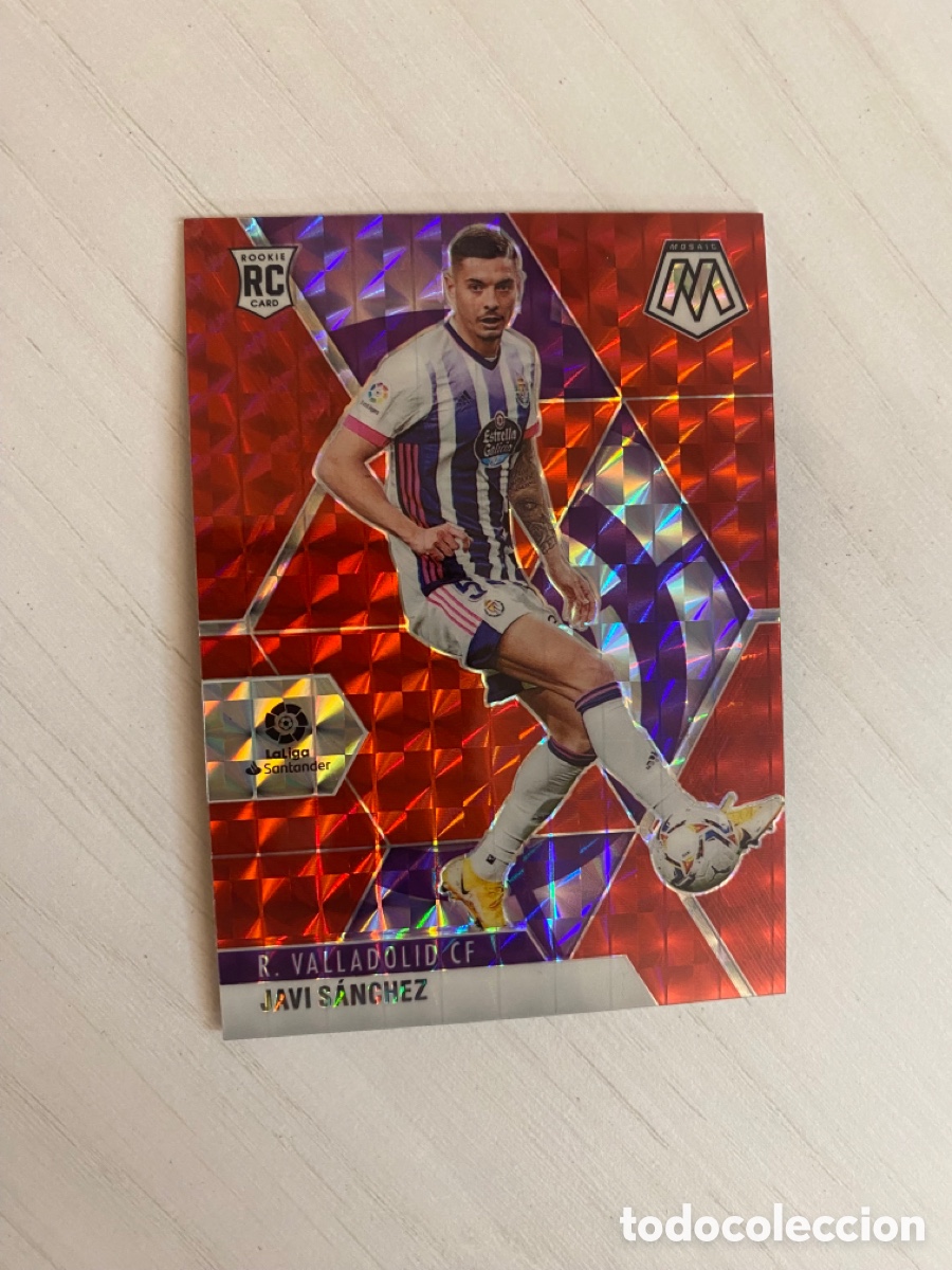 Cromos de f&uacute;tbol: 90 JAVI SANCHEZ VALLADOLID RED PRIZM PANINI MOSAIC LA LIGA SOCCER 2020 2021 20 21 ROOKIE CARD