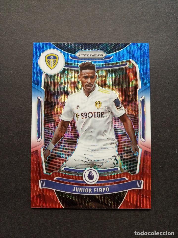 Fu&szlig;ball-Sticker: Red White Blue JUNIOR FIRPO Leeds BARCELONA Panini PRIZM Premier League 2021 2022 21 22 .