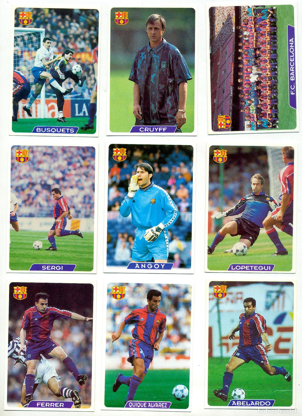 Figurine di Calcio: QUIQUE ALVAREZ N&ordm; 60 F.C BARCELONA MUNDICROMO MC FICHAS LIGA 95 96 1995 1996 BAR&Ccedil;A NUEVO
