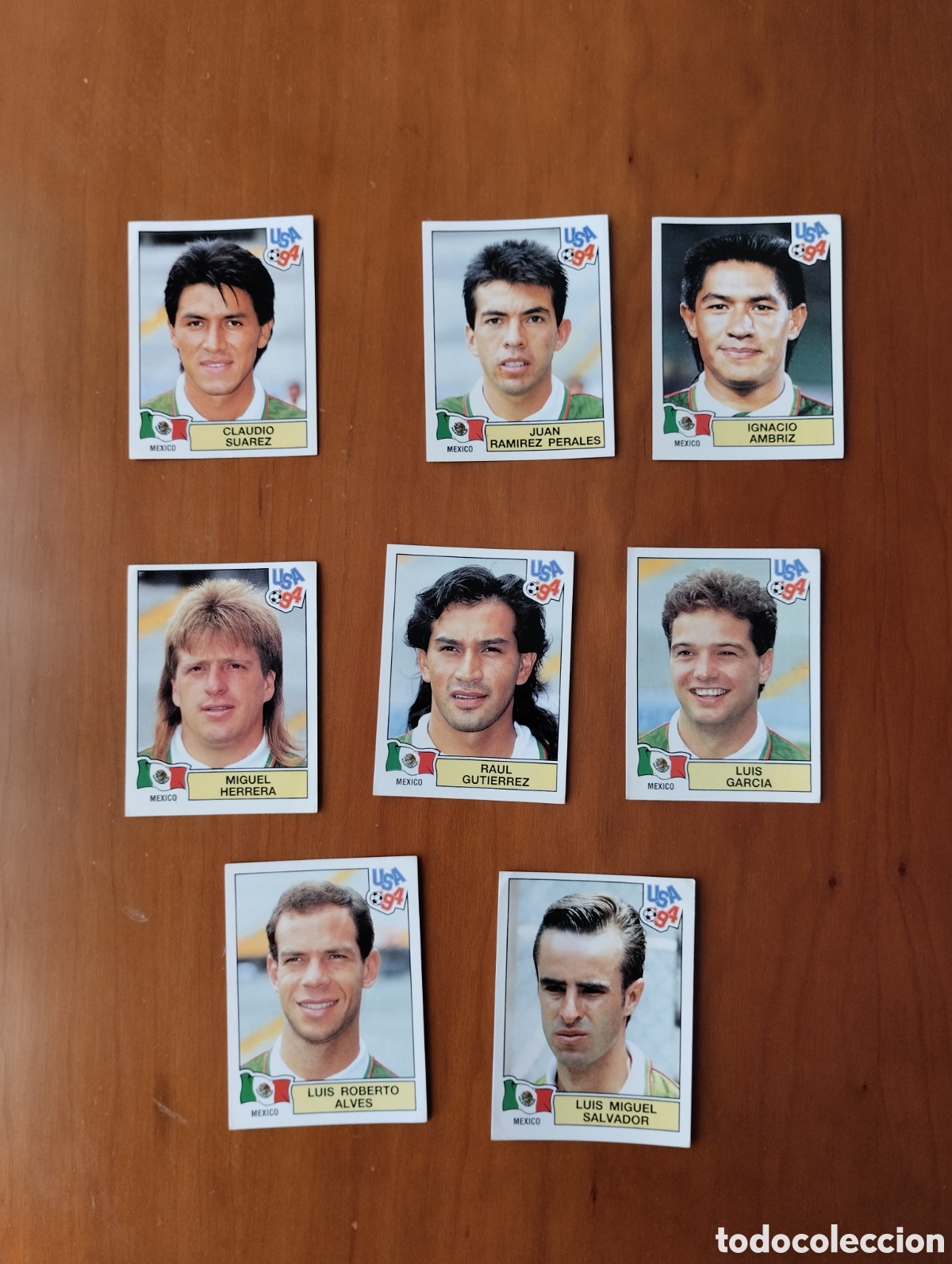 Cromos de F&uacute;tbol: USA 94 LOTE 8 CROMOS MEXICO MUNDIAL ESTADOS UNIDOS 94 EDICIONES PANINI USA 94