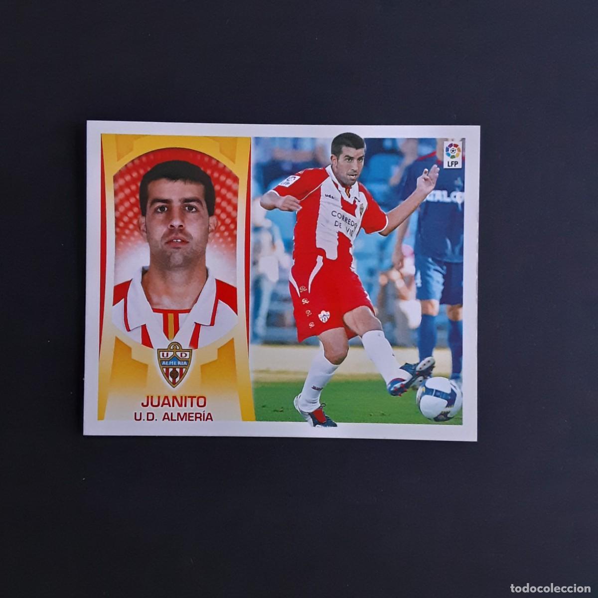 Cromos de f&uacute;tbol: CROMO FUTBOL LIGA 2009 2010 09 10 COLECCIONES ESTE PANINI N&ordm;8 JUANITO-ALMERIA NUNCA PEGADO