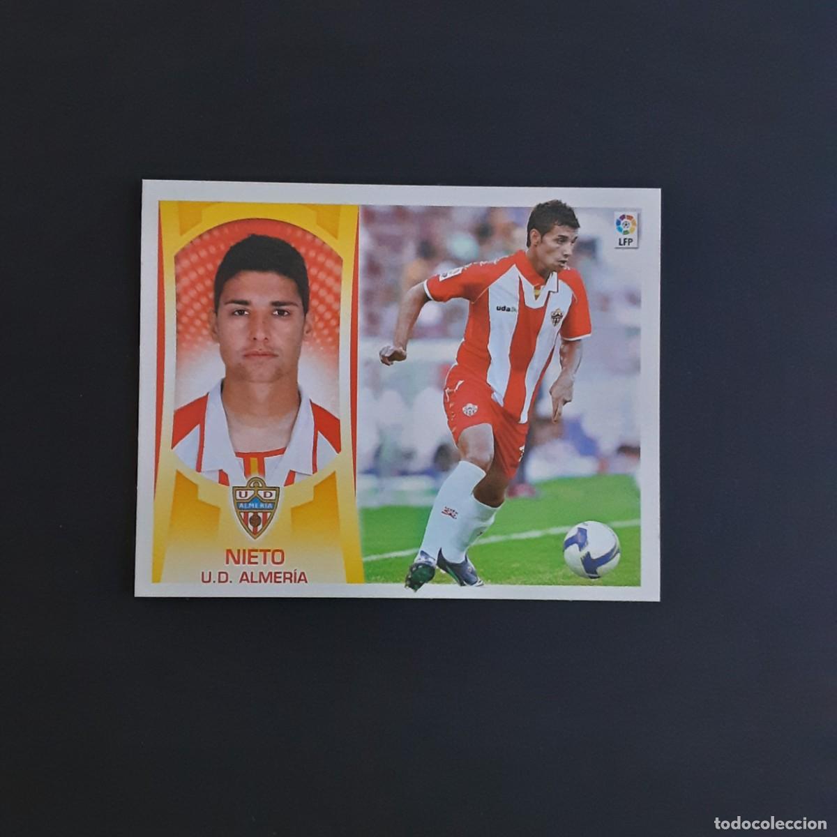 Cromos de f&uacute;tbol: CROMO FUTBOL LIGA 2009 2010 09 10 COLECCIONES ESTE PANINI N&ordm;14A NIETO-ALMERIA NUNCA PEGADO
