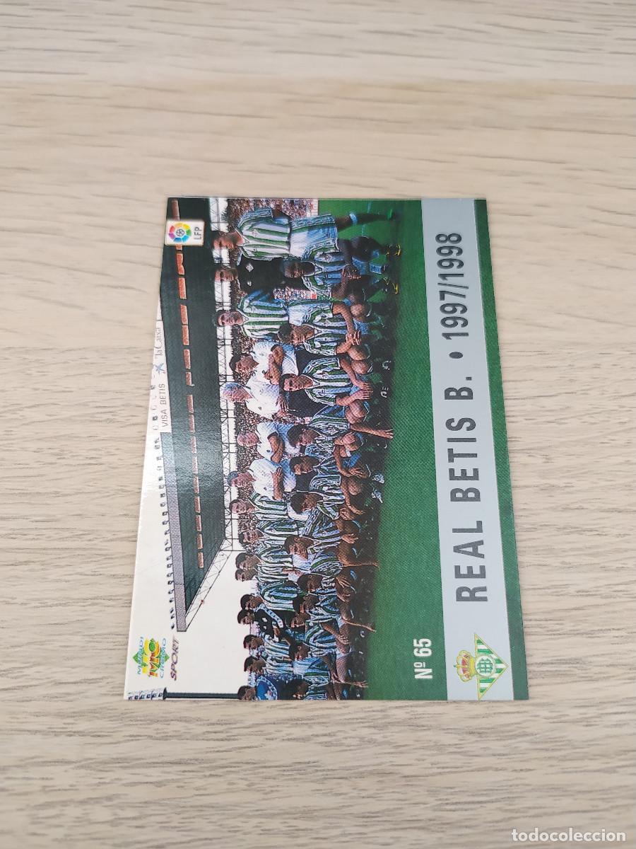 Cromos de f&uacute;tbol: PLANTILLA N&ordm; 65 Mundicromo 97 98 Las Fichas de la Liga BETIS