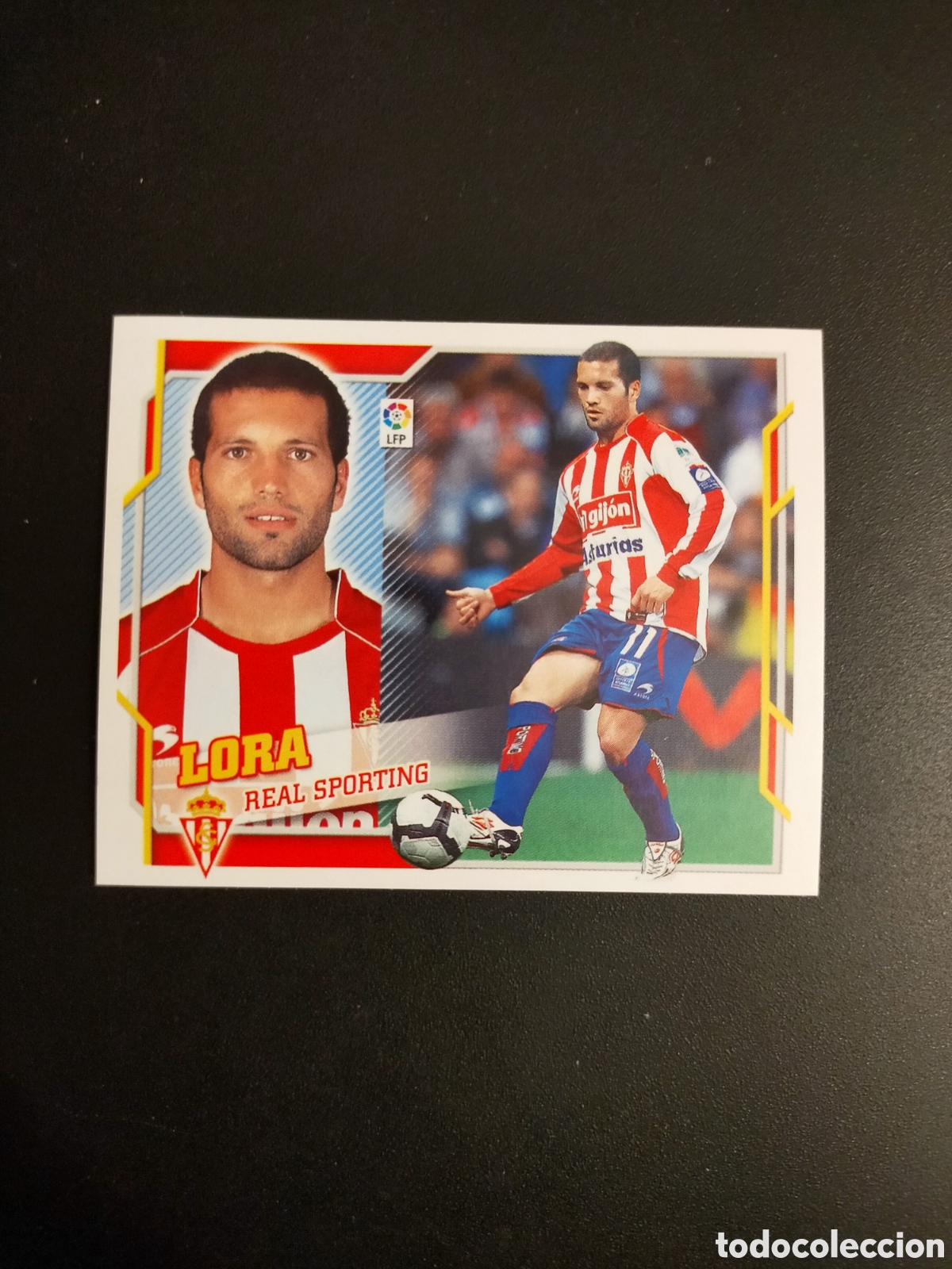 Fu&szlig;ball-Sticker: 2010 2011 10 11 ESTE CROMO NUNCA PEGADO EN BUEN ESTADO SPORTING LORA N 3 A