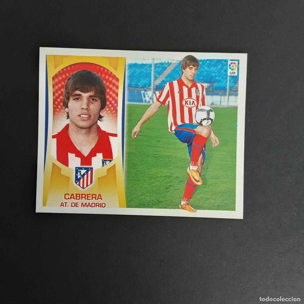 Cromos de f&uacute;tbol: CROMO LIGA 2009 2010 09 10 COLECCIONES ESTE PANINI N&ordm;4B CABRERA-AT.MADRID NUNCA PEGADO
