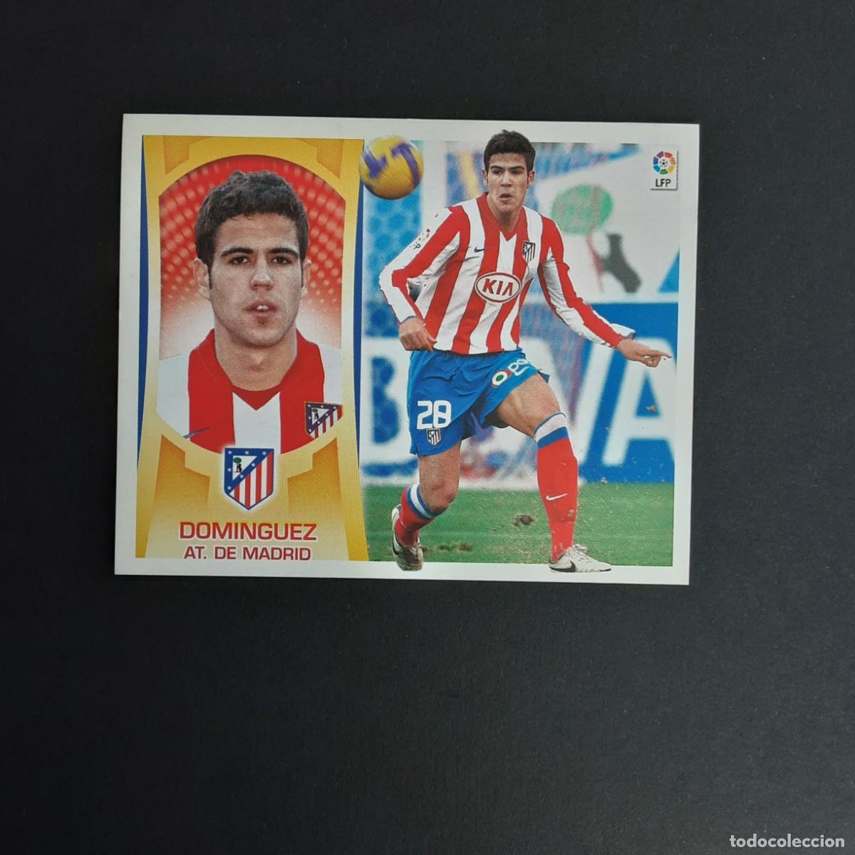 Cromos de f&uacute;tbol: CROMO LIGA 2009 2010 09 10 COLECCIONES ESTE PANINI N&ordm;5B DOMINGUEZ-AT.MADRID NUNCA PEGADO