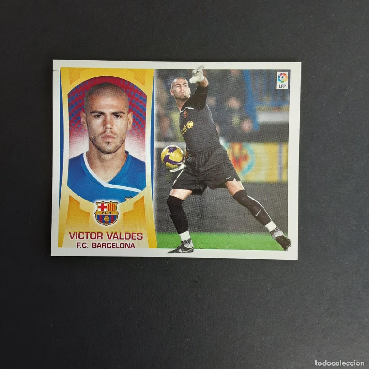 Cromos de f&uacute;tbol: CROMO LIGA 2009 2010 09 10 COLECCIONES ESTE PANINI N&ordm;1 VICTOR VALDES-BARCELONA NUNCA PEGADO