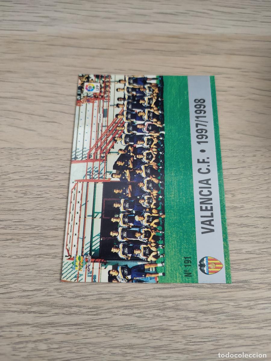 Cromos de f&uacute;tbol: PLANTILLA N&ordm; 191 Mundicromo 97 98 Las Fichas de la Liga VALENCIA