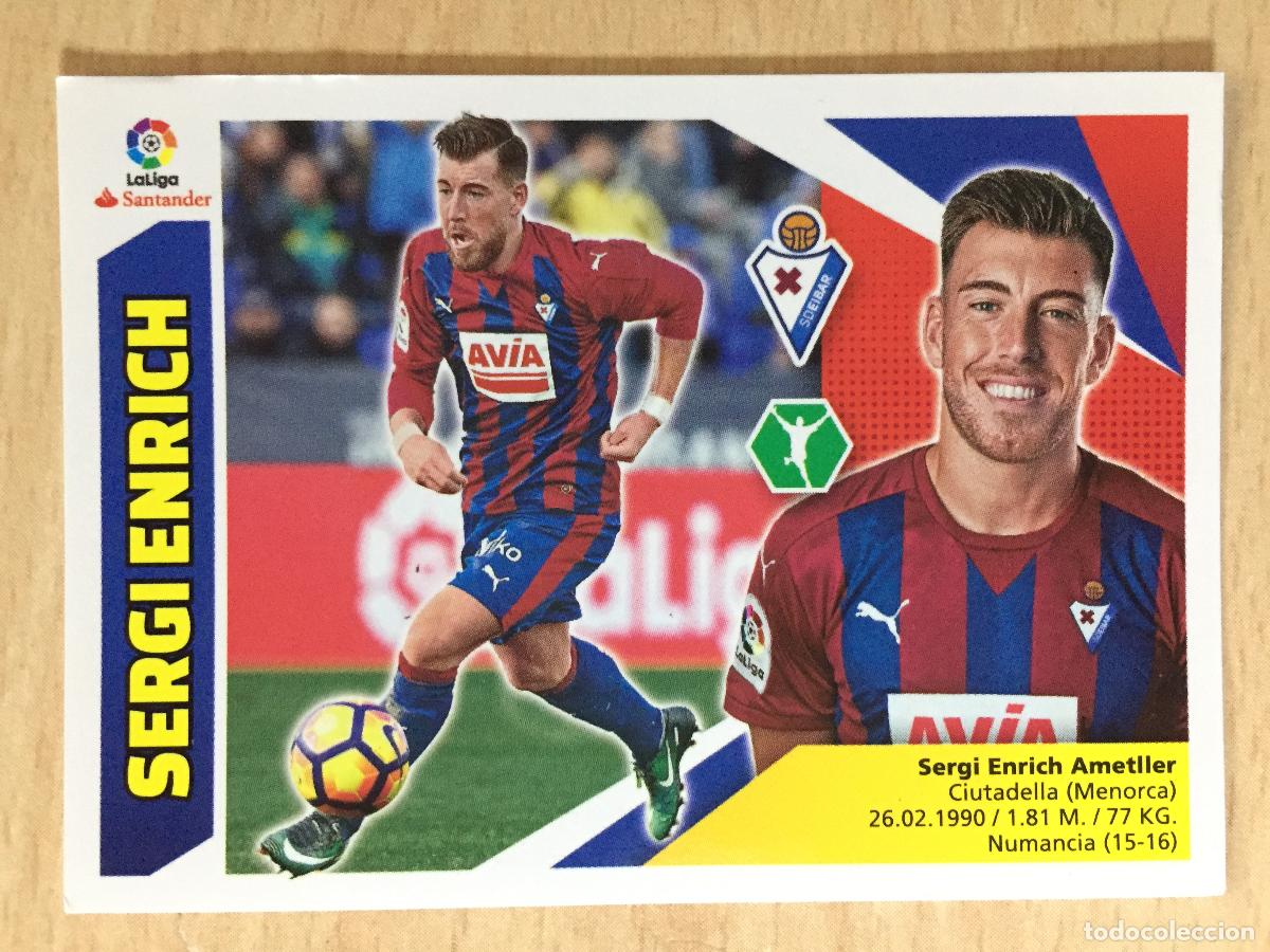 Cromos de f&uacute;tbol: 2017-2018 - 15 SERGI ENRICH - SD EIBAR - ESTE - Foto 1