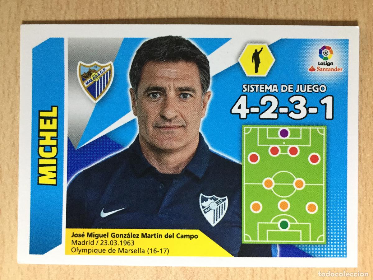 Cromos de f&uacute;tbol: 2017-2018 - 32 MICHEL - MALAGA CF - ESTE - Foto 1