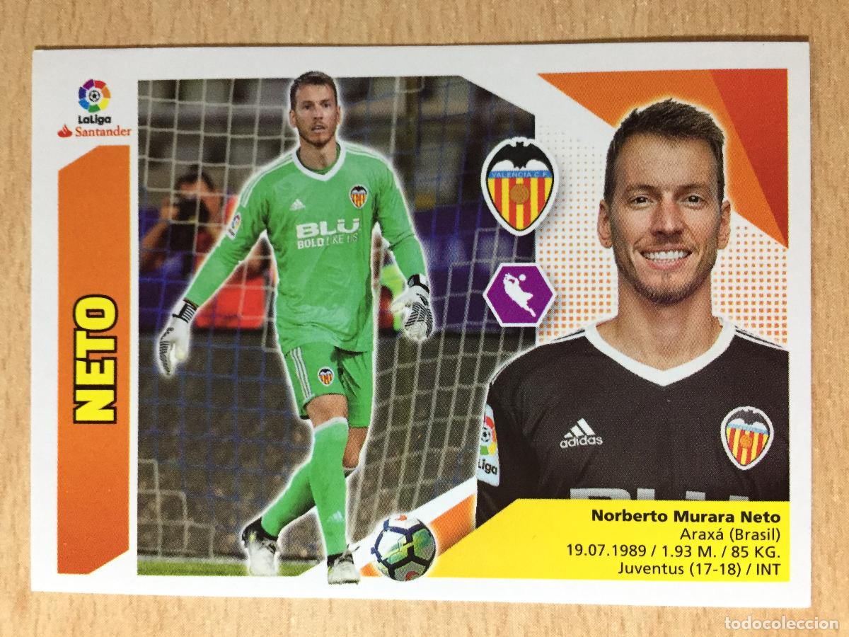 Cromos de f&uacute;tbol: 2017-2018 - 1 NETO - VALENCIA CF - ESTE - Foto 1