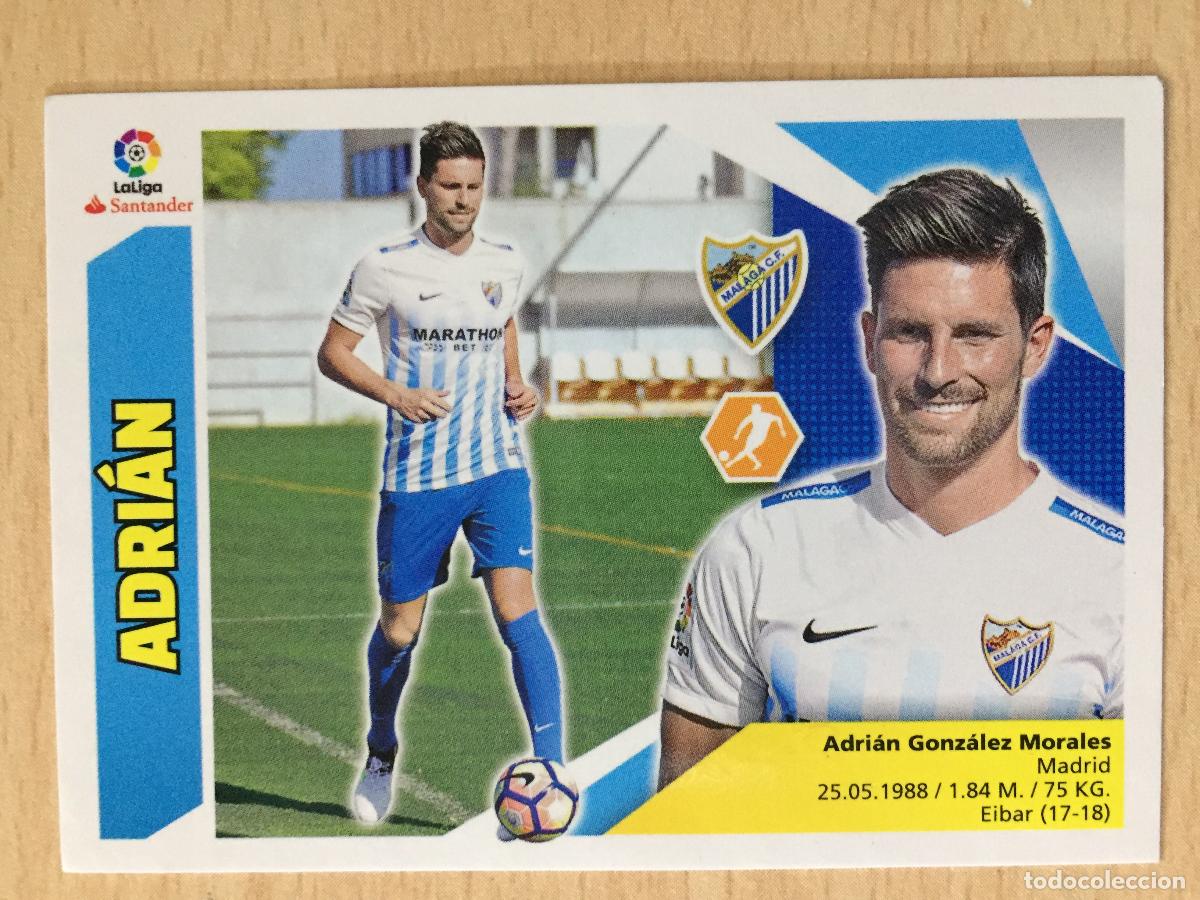 Cromos de f&uacute;tbol: 2017-2018 - 9 ADRIAN - MALAGA CF - ESTE - Foto 1