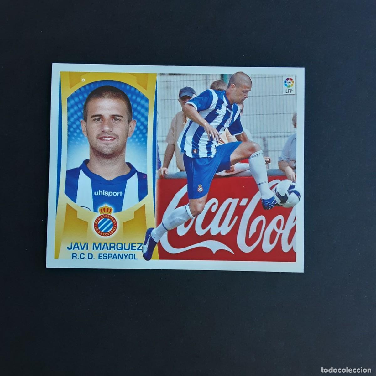 Fu&szlig;ball-Sticker: CROMO LIGA 2009 2010 09 10 COLECCIONES ESTE PANINI N&ordm;9B JAVI MARQUEZ-ESPANYOL NUNCA PEGADO