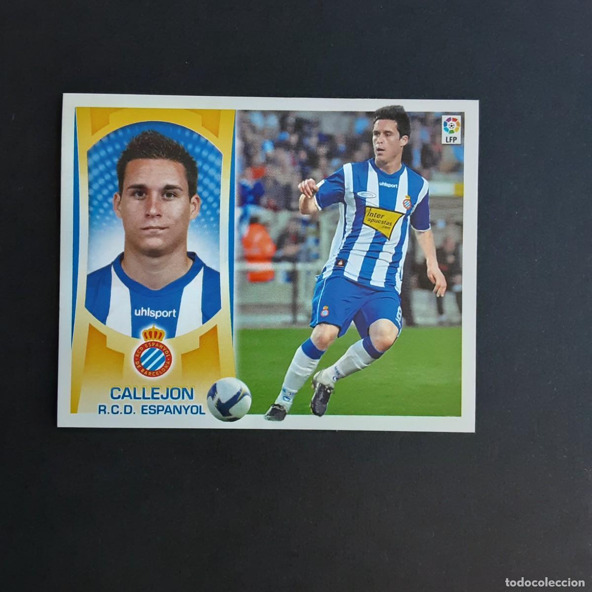 Fu&szlig;ball-Sticker: CROMO LIGA 2009 2010 09 10 COLECCIONES ESTE PANINI N&ordm;14B CALLEJON-ESPANYOL NUNCA PEGADO
