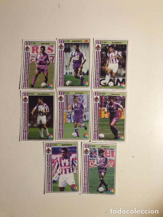 Cromos de F&uacute;tbol: Lote 8 cromos Real Valladolid-Las fichas de la liga 94-95