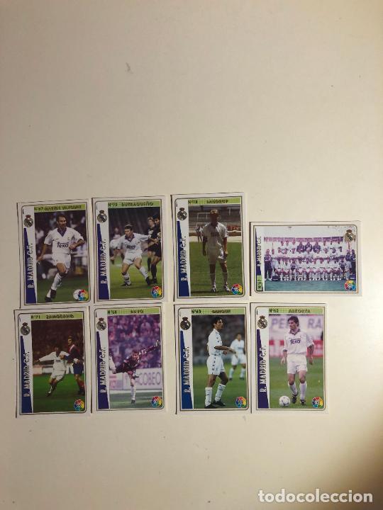 Cromos de F&uacute;tbol: Lote 8 cromos Real Madrid-Las fichas de la liga 94-95