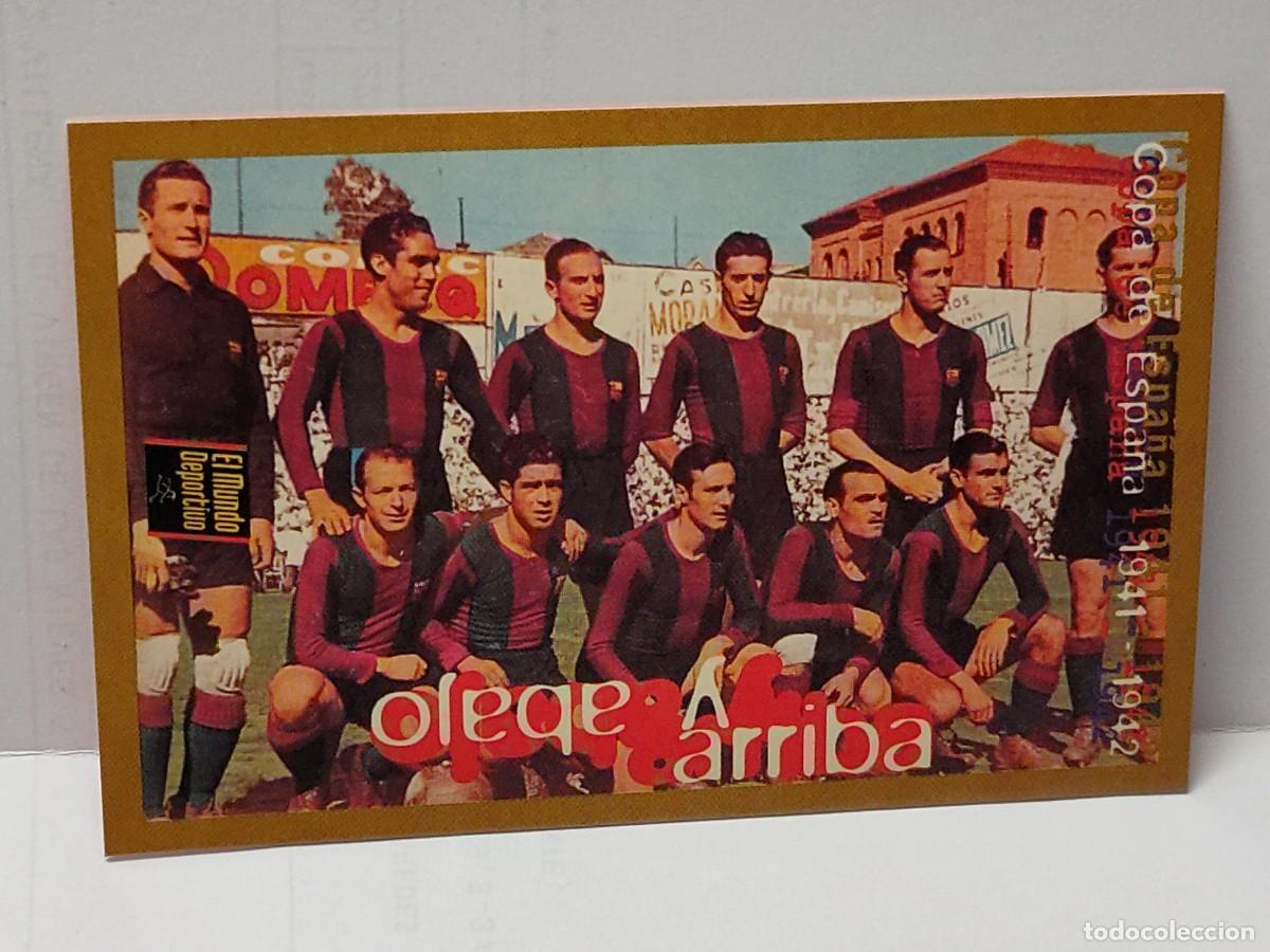 Cromos de Futebol: Cromo EL MUNDO DEPORTIVO 1995 - &Aacute;LBUM DE ORO DEL BAR&Ccedil;A- COPA DE ESPA&Ntilde;A 41/42