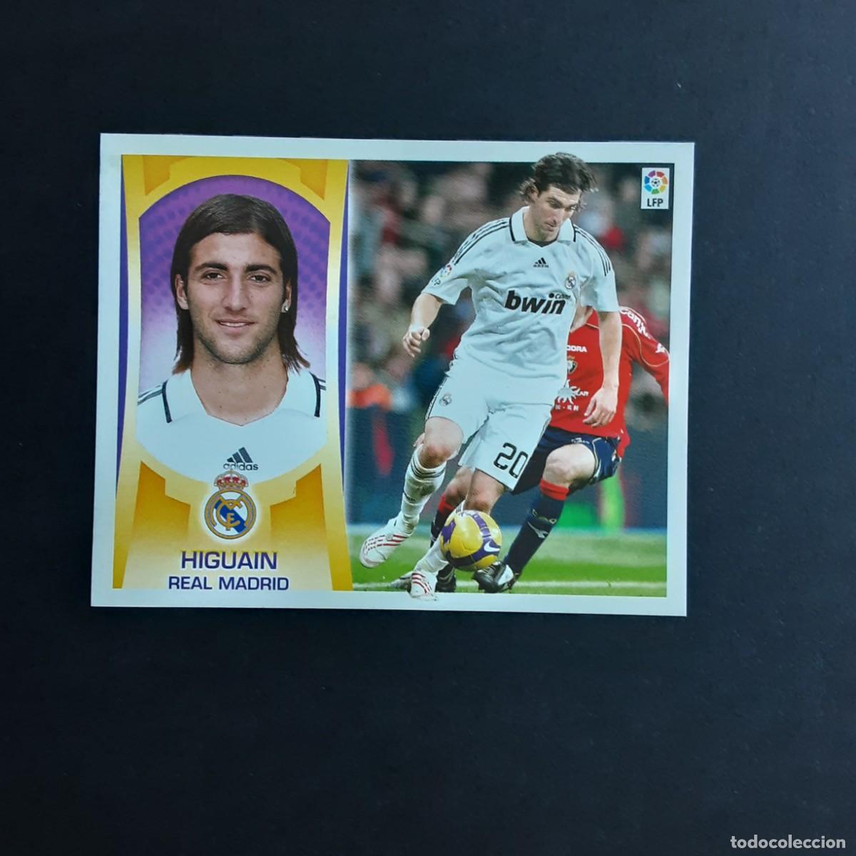 Fu&szlig;ball-Sticker: CROMO LIGA 2009 2010 09 10 COLECCIONES ESTE PANINI N&ordm;15A HIGUAIN-REAL MADRID NUNCA PEGADO