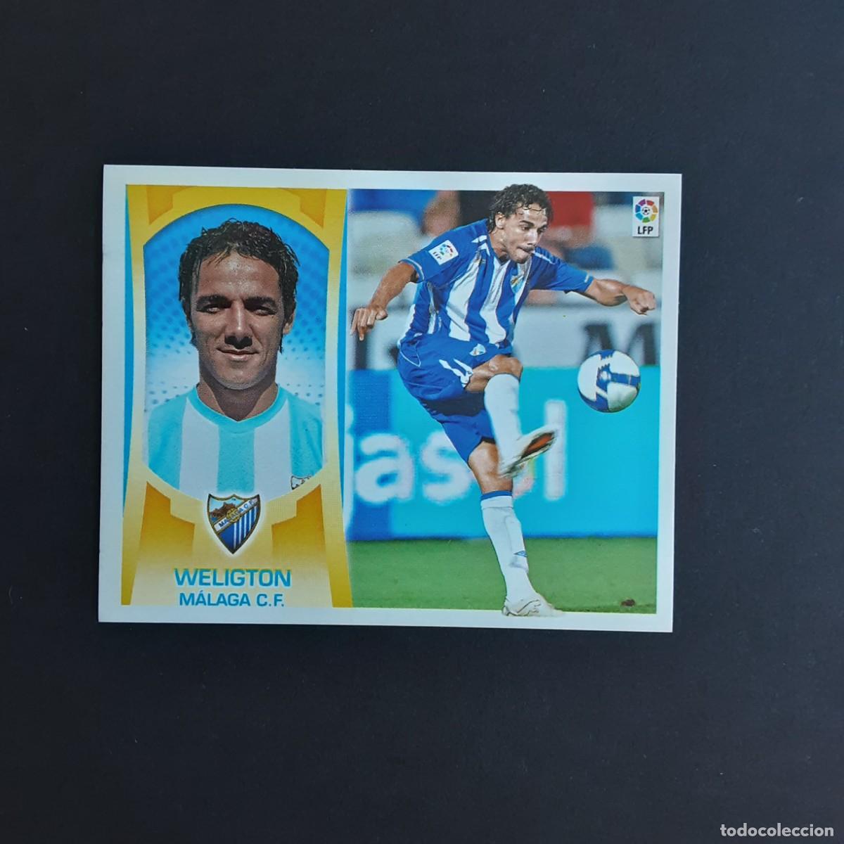 Fu&szlig;ball-Sticker: CROMO LIGA 2009 2010 09 10 COLECCIONES ESTE PANINI N&ordm;6 WELIGTON-MALAGA NUNCA PEGADO