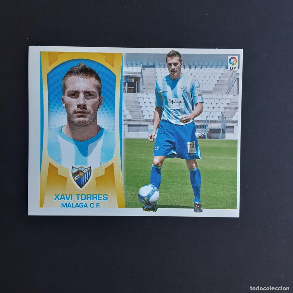 Cromos de f&uacute;tbol: CROMO LIGA 2009 2010 09 10 COLECCIONES ESTE PANINI N&ordm;9A XAVI TORRES-MALAGA NUNCA PEGADO