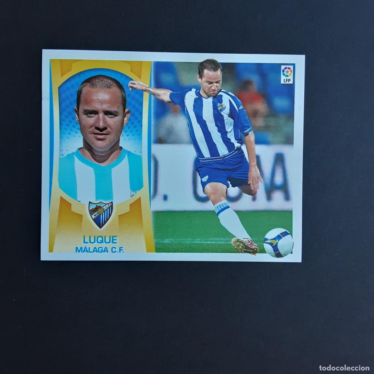 Fu&szlig;ball-Sticker: CROMO LIGA 2009 2010 09 10 COLECCIONES ESTE PANINI N&ordm;11 LUQUE-MALAGA NUNCA PEGADO