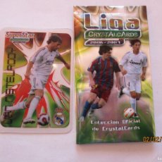 Cromos de Fútbol: NISTELROOY 391 REAL MADRID. LIGA CRYSTALCARDS 2006 2007 + TOPLOADER + SOBRE VACIO DE MESSI Y RAMOS.. Lote 390208709