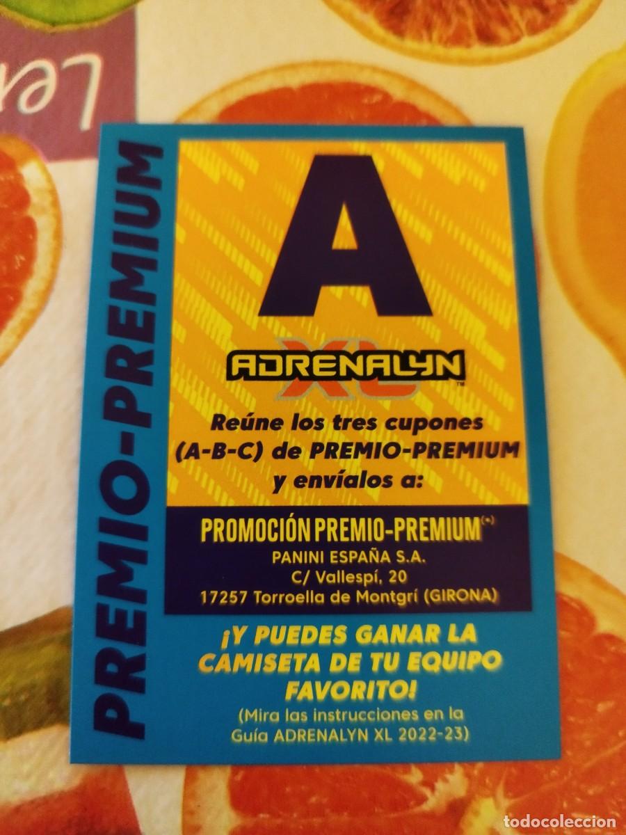 Cromos de F&uacute;tbol: PREMIO PREMIUM LETRA A ADRENALYN 2022 2023 22 23