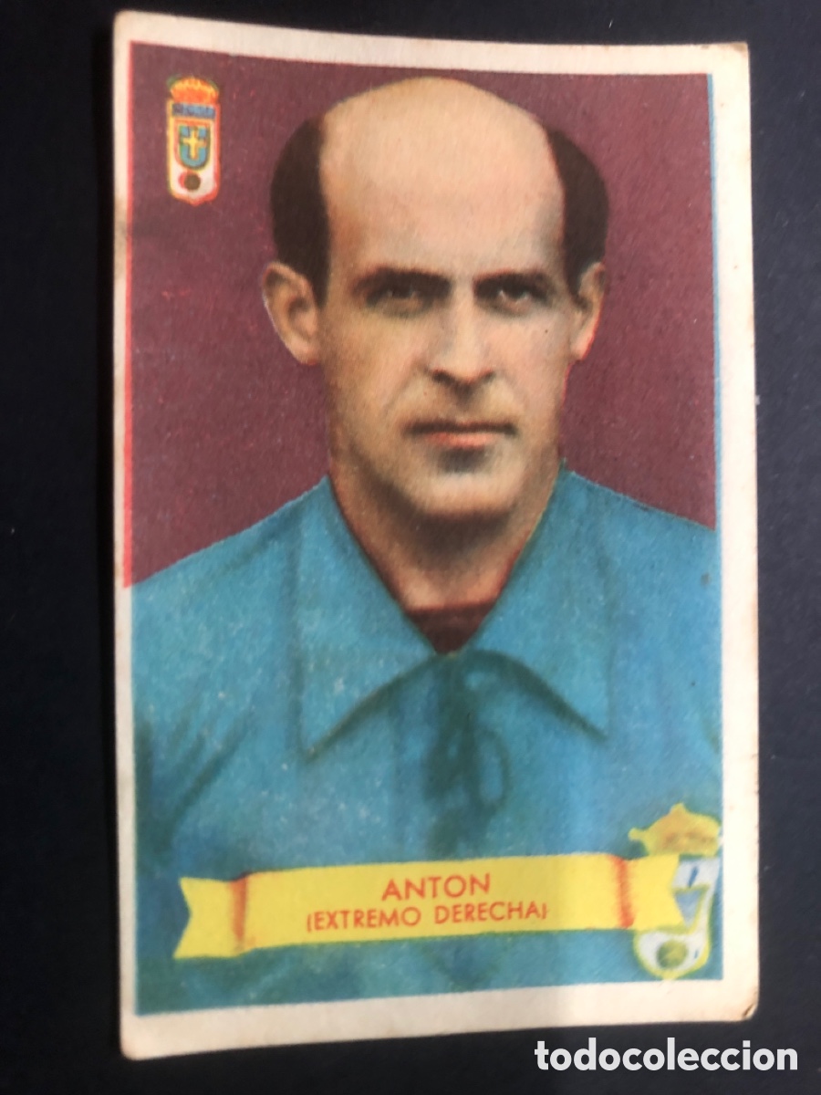 Fu&szlig;ball-Sticker: CROMO FUTBOL NUNCA PEGADO ANTON OVIEDO 1949-1950 EDITORIAL BRUGUERA