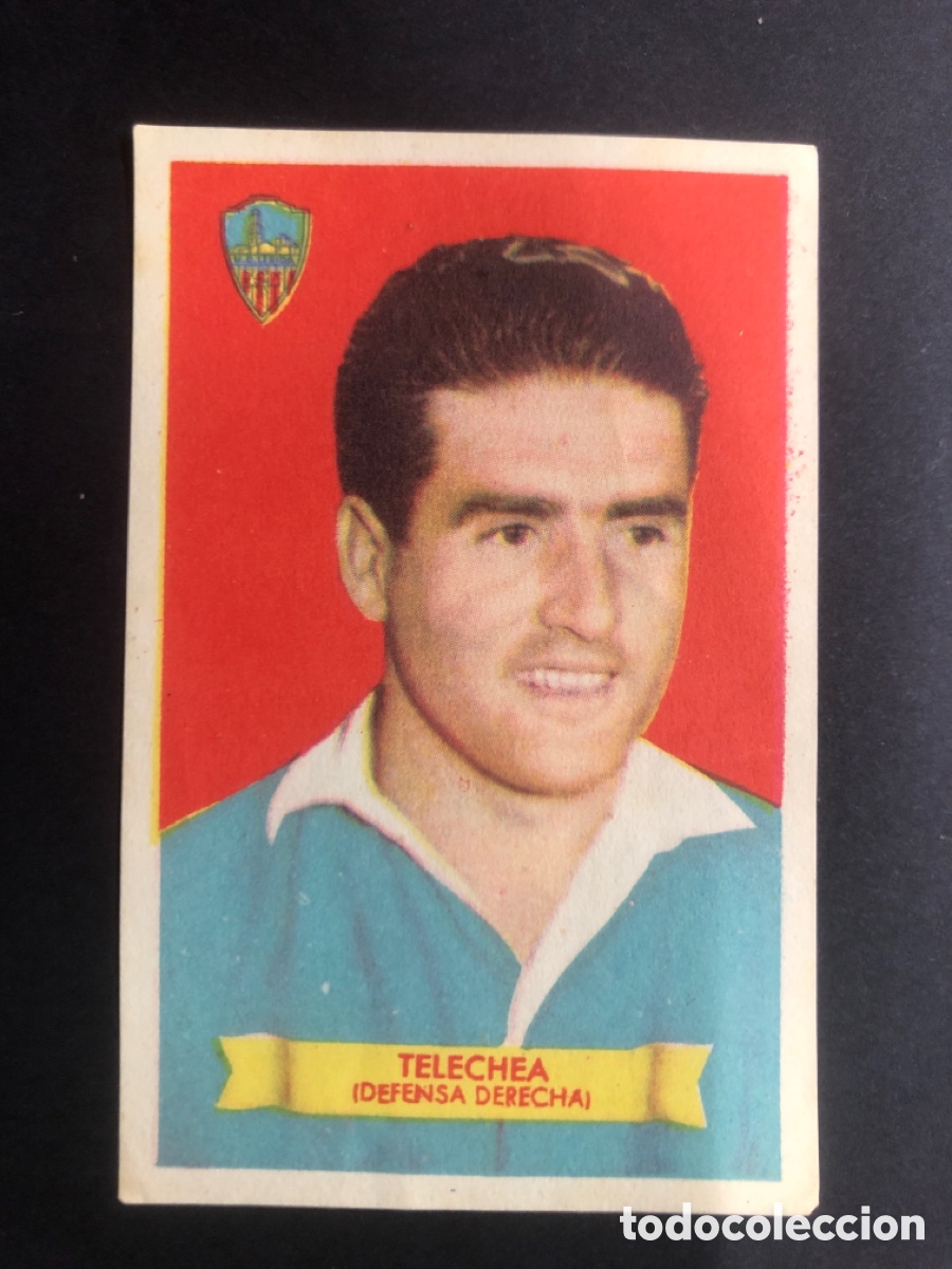 Fu&szlig;ball-Sticker: CROMO FUTBOL NUNCA PEGADO TELECHEA LLEIDA 1949-1950 EDITORIAL BRUGUERA