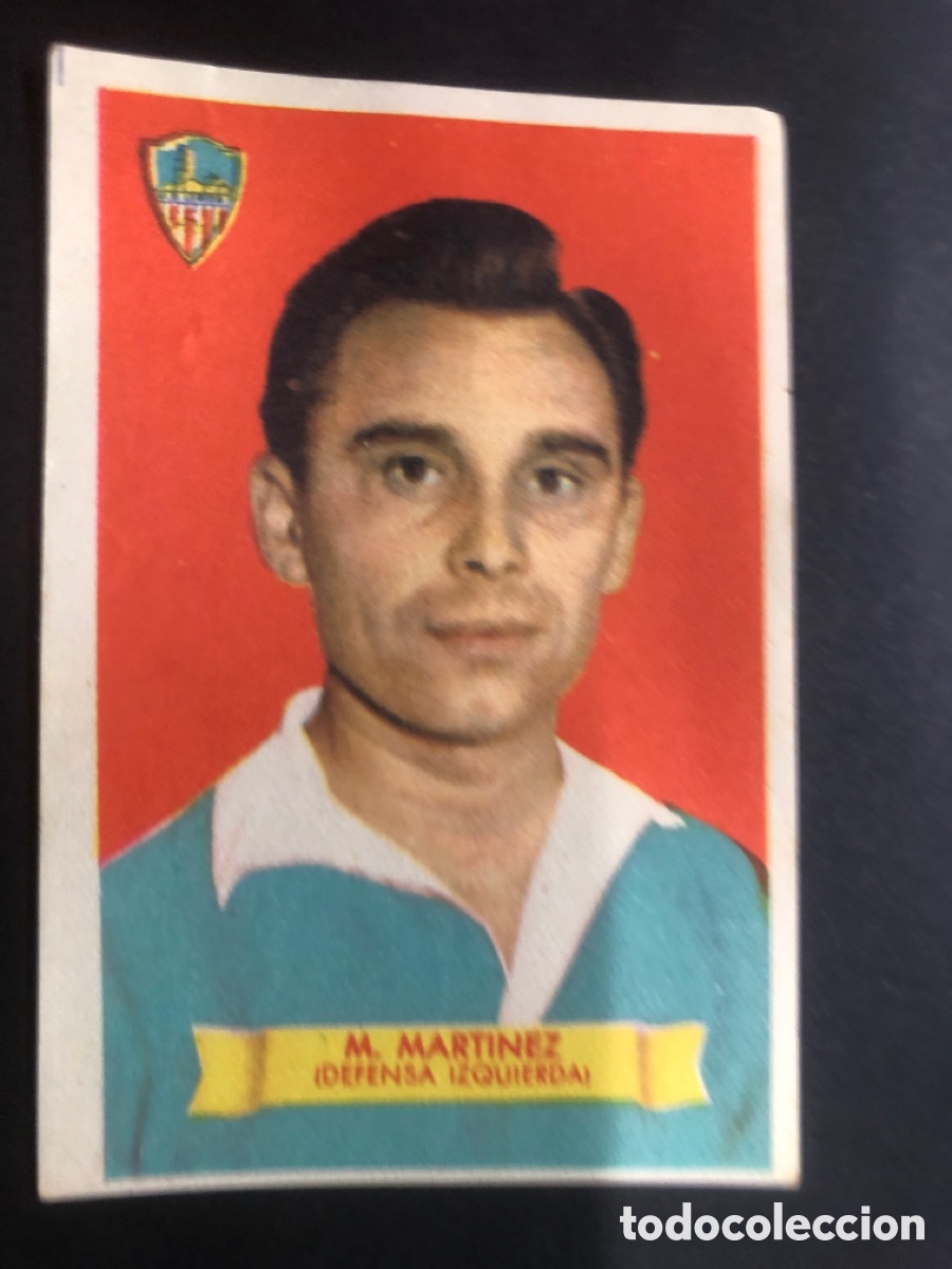 Fu&szlig;ball-Sticker: CROMO FUTBOL NUNCA PEGADO M MARTINEZ LLEIDA 1949-1950 EDITORIAL BRUGUERA