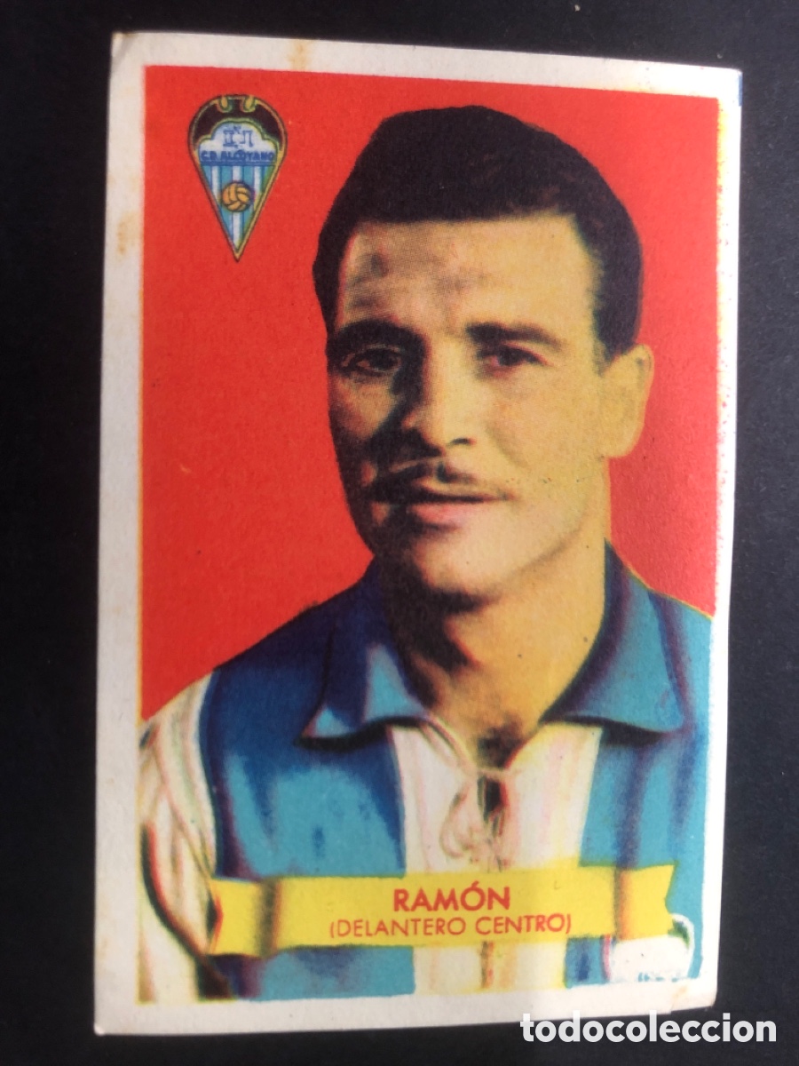 Cartes &agrave; collectionner de Football: CROMO FUTBOL NUNCA PEGADO RAMON ALCOYANO 1949-1950 EDITORIAL BRUGUERA