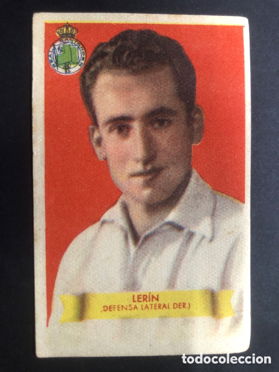 Cartes &agrave; collectionner de Football: CROMO FUTBOL NUNCA PEGADO LERIN SANTANDER 1949-1950 EDITORIAL BRUGUERA